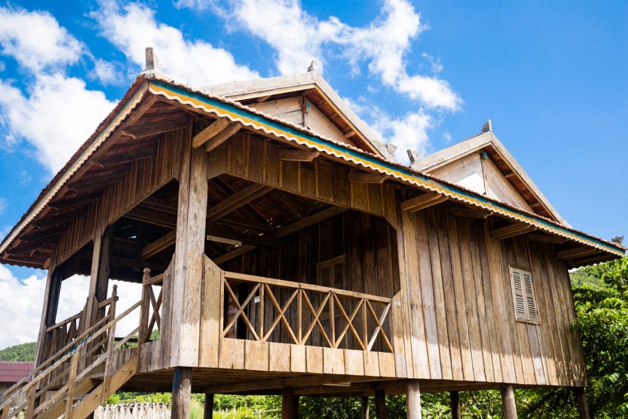 Traditional Khmer house cambodia